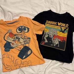 Kids Graphic T-Shirts - Wall-E and Jurassic World